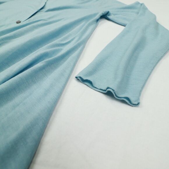 J.Jill‎ Long Sleeve Blue Button Front Lightweight Knit Cardigan Size Petite M - Picture 4 of 10